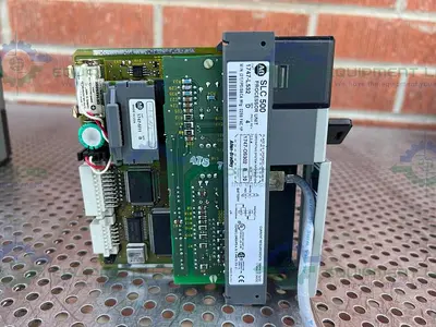 USED ALLEN BRADLEY SLC 500 1746-P1 PROCESSOR UNIT W/ 1747-L532, 1746-NT4 MODULES