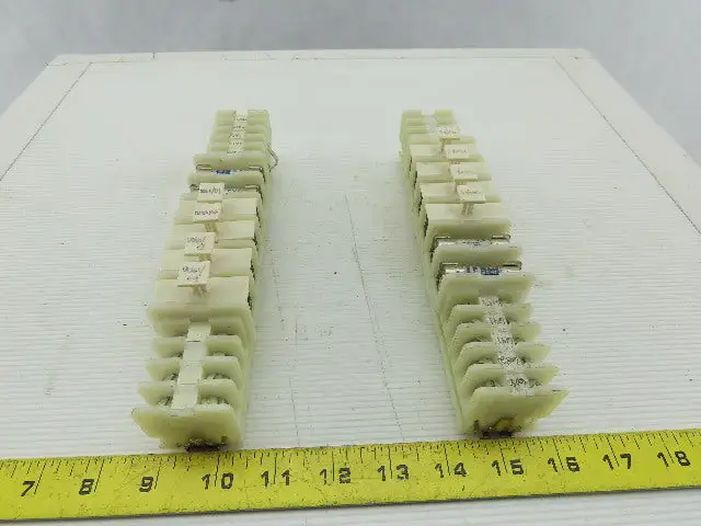 Allen Bradley 1492-CE White Clear Wire Terminal Fuse Holder With fuses Lot Of 42