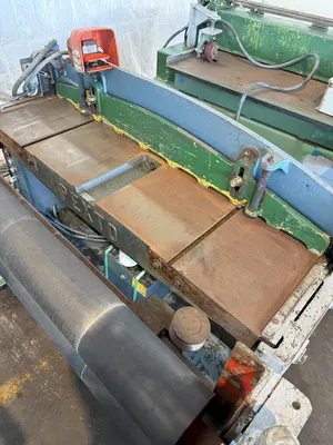 48” WIDE CUT-TO-LENGTH LINE: FAMCO SHEAR WITH FEED ROLL & AMS CONTROLS: STOCK #23384