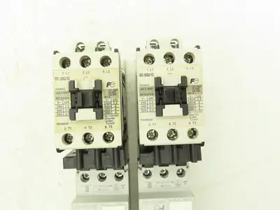 Fuji Elec BM3RSB-P63 Manual Starter .4-.63A Adj Overload w Contactor Lot of 2