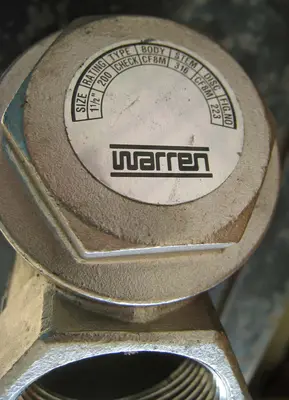 Check Valve, 1.5 inch