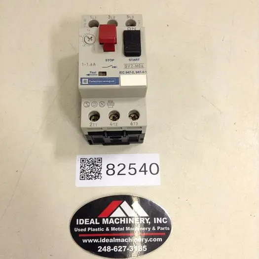 Used TELEMECANIQUE GV2-M06 Starters Michigan US | Ideal Machinery #709410