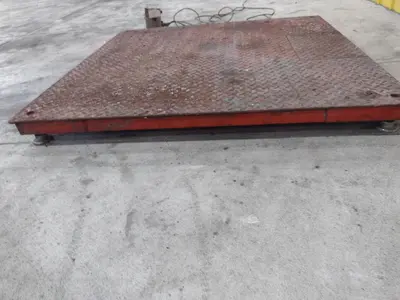 10,000 LBS BRECHBUHLER MODEL #UMC600AAAC PLATFORM FLOOR SCALE: STOCK #21653