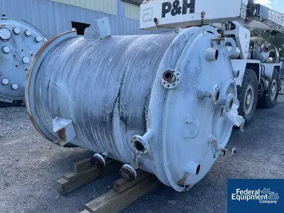 NEW Pfaudler 1,000 Gal Pfaudler Glass-Lined Reactor, 150/150#, Unused