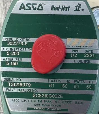 ASCO SC8210G002E Other Valves & Manifolds | ESS Industrial Equipment Sales (4)