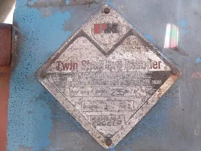 Mixer, V-Type, 1 CF, S/st, PK, Intensifier Bar, #S740041