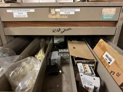 VIDMAR STYLE MICROFORM FILE CABINET 10 DRAWER (NO CONTENTS)