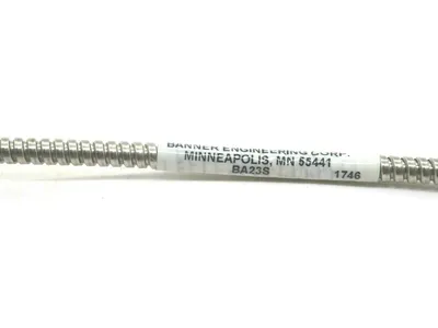 NEW BANNER BA23S FIBER OPTIC SENSOR