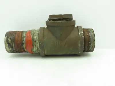 Ward 4"Anvil Tee w/4"Male Threaded Coupler & 4"-2-1/2"Reducer & 4"Barbed Fitting