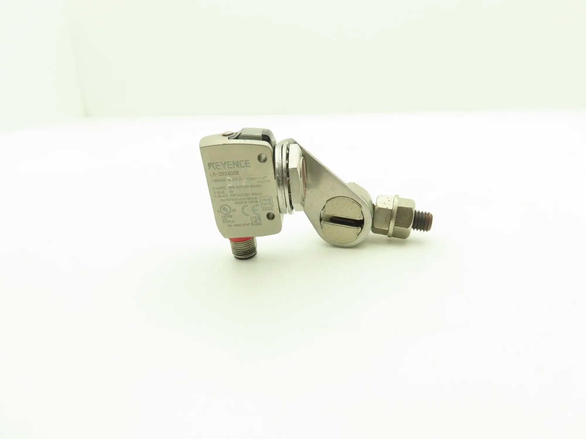 Keyence LR-ZB240CB CMOS Photoelectric Laser Proximity Sensor w/Mounting Bracket