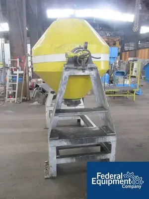 USED Paul O. Abbe 20 Cu Ft Abbe Double Cone Vacuum Dryer, S/S