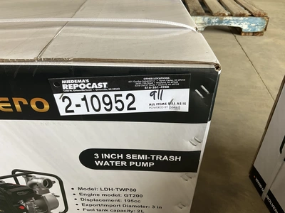 Used LANDHERO LDH-TWP80 3” SEMI-TRASH WATER PUMP Centrifugal Pumps Michigan US | Miedema Asset Management Group #1344980