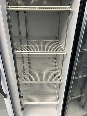 Beverage-Air MT-35 White Two Section Glass Door Merchandiser RefrigeratorBeverage-Air MT-35 White Two Section Glass Door Merchandiser Refrigerator