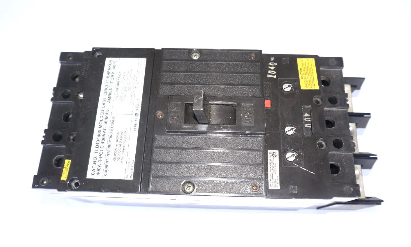 GENERAL ELECTRIC TLB434400 CIRCUIT BREAKER 3-POLE 400A