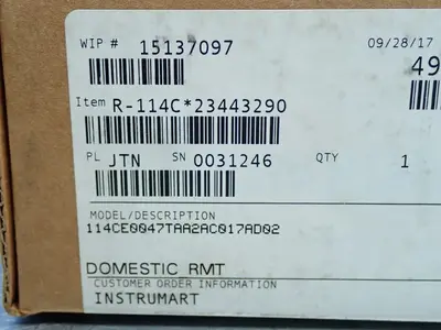New | in-Stock EMERSON R114C*23443290 Miscellaneous MRO | HGR 24 #750989