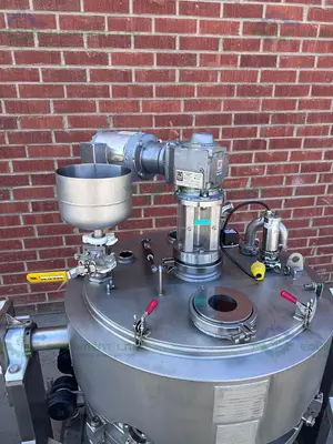 USED ALLEGHENY BRADFORD 174 LITER JACKETED NUTSCHE FILTER / AGITATED DRYER