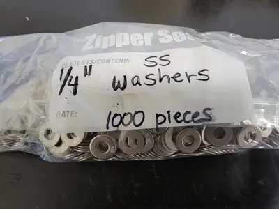 1/4" Stainless Steel Washer (Bag of 1000)