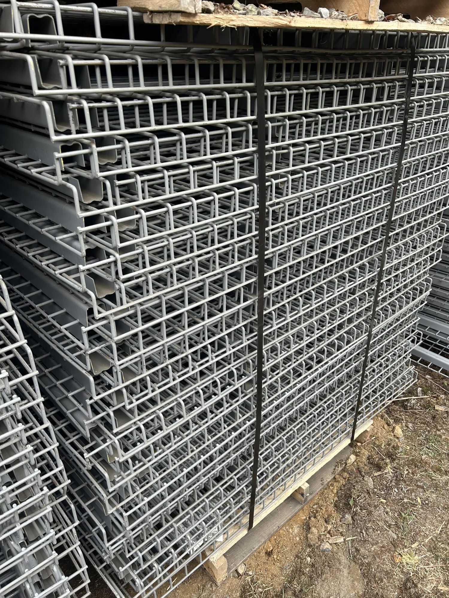 Pallet Rack Wire Deck 36″ Deep x 53″ Wide Waterfall 3 Step Channel Racking Grate