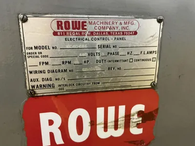 ROWE 16040-DSJ MOTORIZED UNCOILER (14634) UNCOILERS | Machinery International LLC (3)