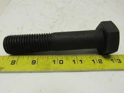 1"-8 x 5" Grade B7 Black Oxide Finish Heavy Hex Cap Screw Bolt lot of 5