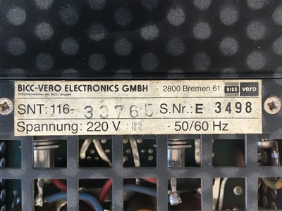 USED VERO ELECTRONICS PK110-TRIVOLT POWER SUPPLY