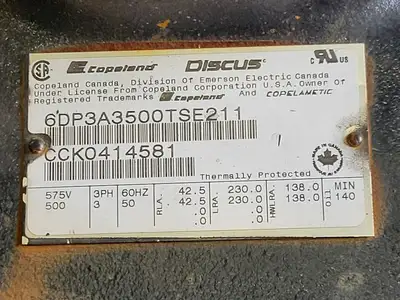 USED COPELAND 6DP3A3500TSE211