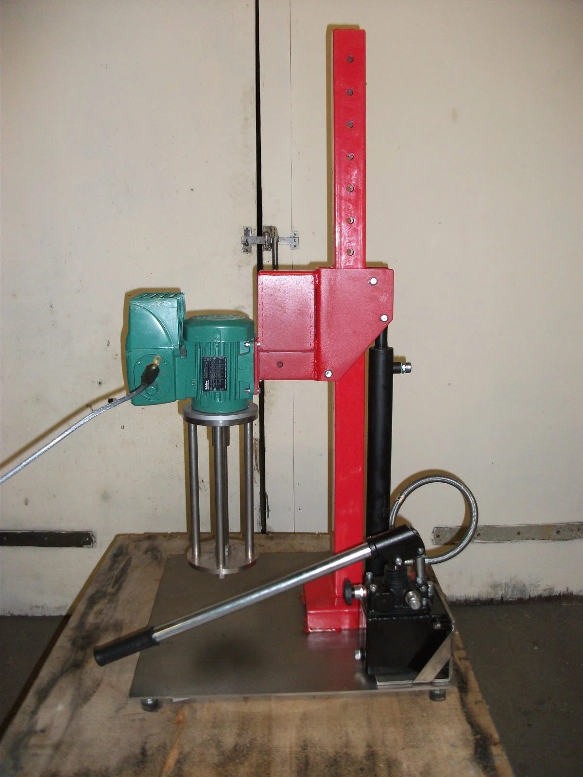 Lab s/s Hydraulic Raise Lower Stand