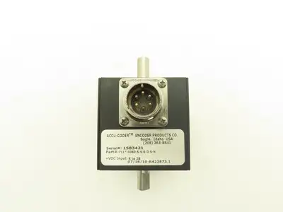 Encoder Products Co. Accu-Coder Rotary Encoder 3/8" Dual Output Shaft 24VDC