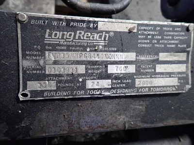 USED LONG REACH MANUFACTURING CO. FNP35NNPG84ONONNN
