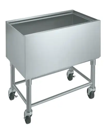 Krowne MB-1830 30" x 18 1/2" Drop In Ice Bin w/ 97 lb Capacity - Stainless