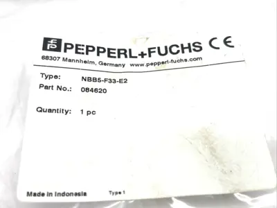 NBB5-F33-E2, 084620, 84620 | Pepperl+Fuchs NBB5-F33-E2 Inductive Sensor 84620 - New