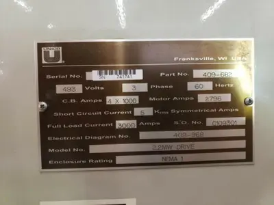 USED 2013 UNICO 2.2 MW DRIVE