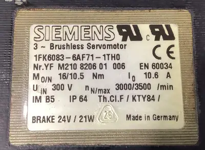USED Siemens 1FK6083-6AF71-1TH0
