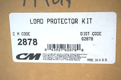 NEW COLUMBUS MCKINNON 2878 HOIST LOAD PROTECTOR KIT