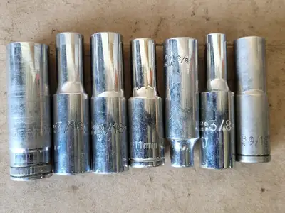 7mm - 18mm and 1/4" - 1-1/4" Assorted Deep Socket Set (34 pcs)