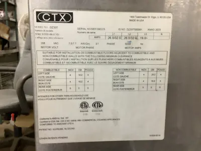 152-0786 Middleby Marshall DZ33T Double Stack Natural Gas Conveyor Pizza Oven