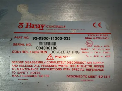 Used BRAY CONTROLS 92093011300532 Pumps Ohio US | HGR 24 #1517024