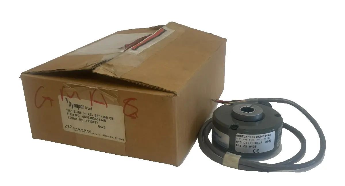 NEW DYNAPAR HS3510248144B ENCODER 5/8" BORE 5-26V (1M) CABLE