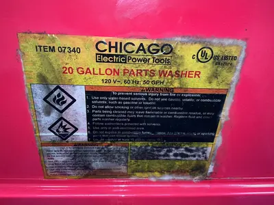 Used CHICAGO 07340 Parts Washers Ohio US | HGR 24 #1355805