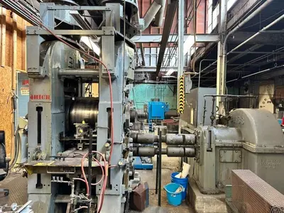 20" WIDE x 22" x 4-HI BLISS 100 HP POWERED ROLLING MILL: YOBRO #23828
