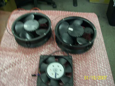 No Mfg, No Part#, Unknown volts, Unknown Amps, Unused, Open Box Fans (qty=3)
