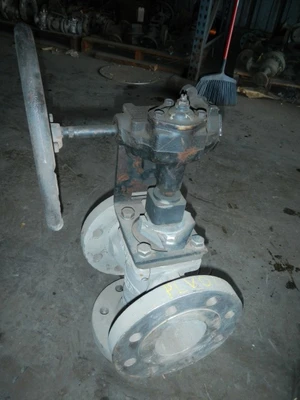 Durco 4" 300 Class, D4 Flanged 3 - Way Plug Valves