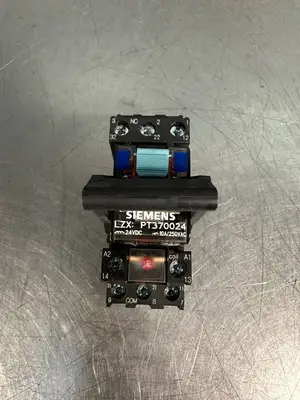 Siemens PT370024 24VDC 10 Amp 250VAC Plug-In Relay with PT78730 (7.4.3)