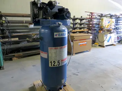 5 HP, Eagle Vertical Air Compressor, 60 Gallon Tank, 208/230 Volt, Single Phase