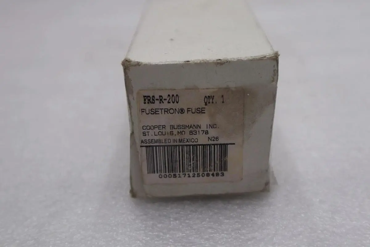 BUSSMAN FUSETRON FRS-R-200 DUAL ELEMENT TIME DELAY FUSE STOCK #K-2142