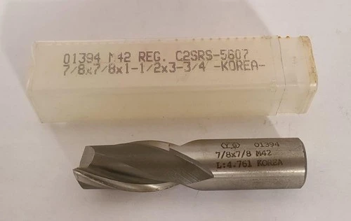 YG 2 Flutes HSS High Speed End Mill 7/8 Diameter M42 01394