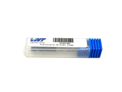 54002060 | WNT  Corner Chamfer End Mill: 6.00 mm Dia, 13.00 mm LOC, 4 Flute - New – Open box