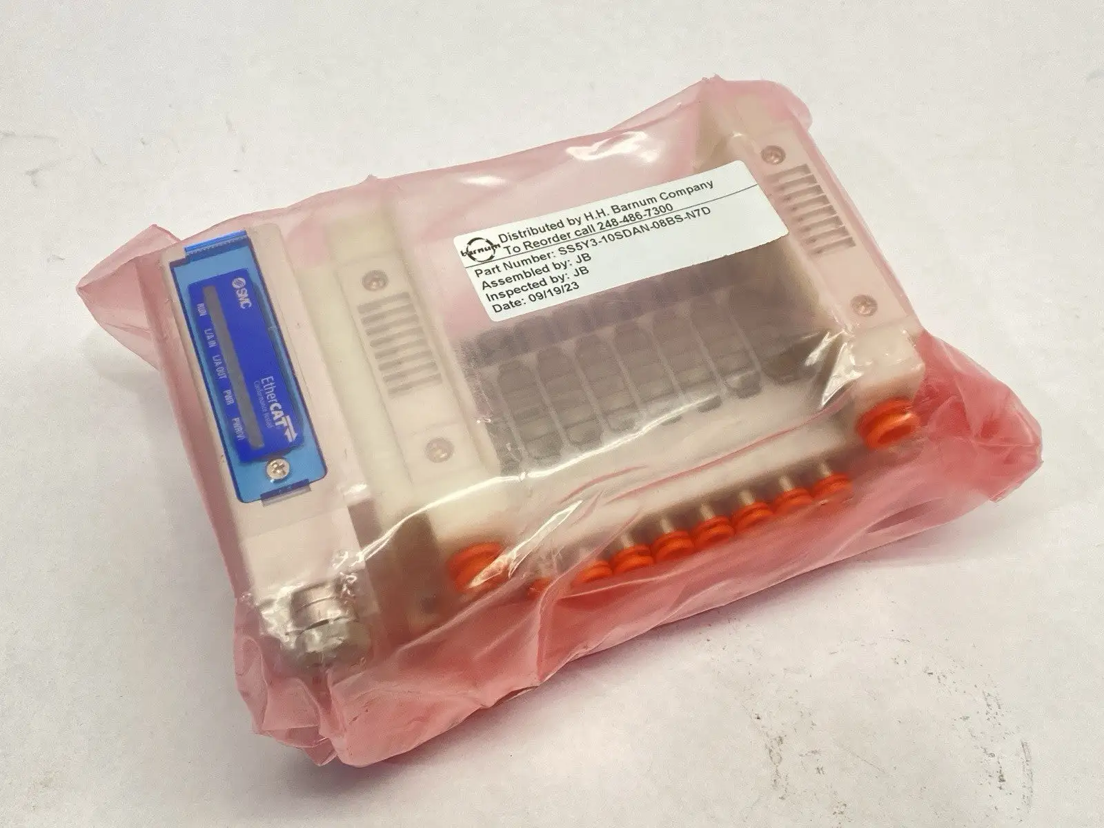 SS5Y3-10SDAN-08BS-N7D | SMC  Pneumatic Manifold Assembly 8-Station - New – Open box