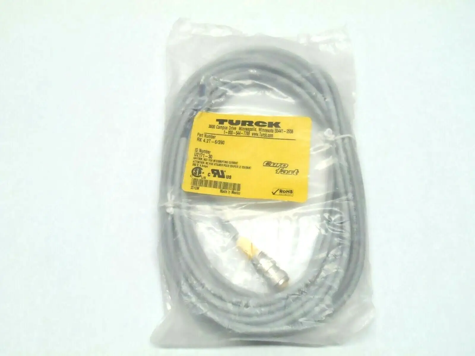 New | in-Stock Turck Cable Cable & Wire Michigan US | Maverick Industrial Sales #1396256