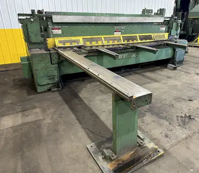 12' X 1/2" WYSONG MODEL #1250 MECHANICAL POWER SQUARING SHEAR: STOCK #19618
